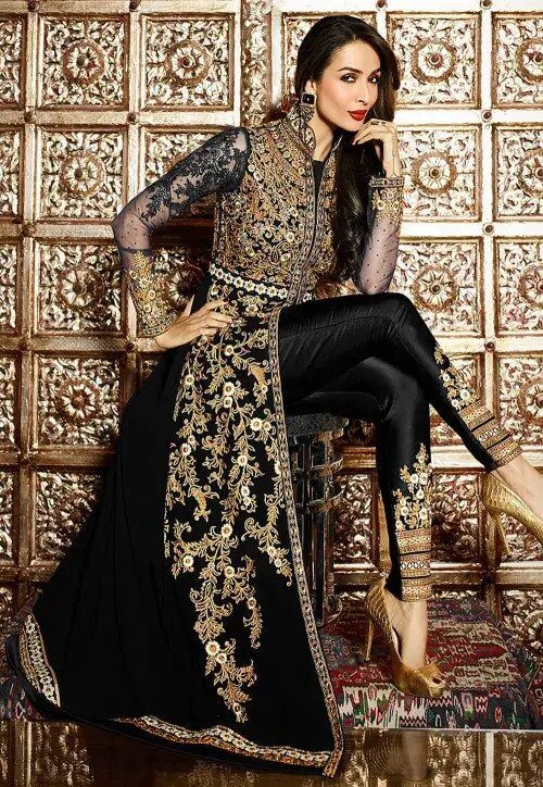 Jacket Style Salwar Suit - Surati Fabric