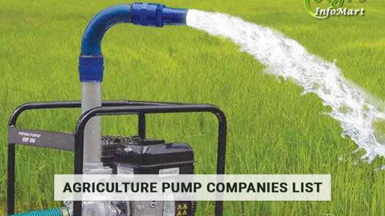 India's agriculture pump manufacturers Companies in india